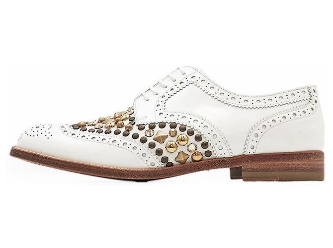 Dolce & Gabbana Sapatos Derby de couro Dolce&Gabbana Branco - vista 4