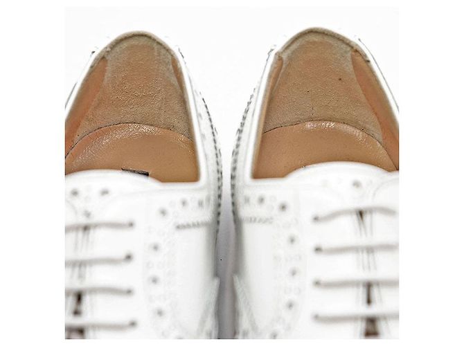 Dolce & Gabbana Sapatos Derby de couro Dolce&Gabbana Branco - vista 7