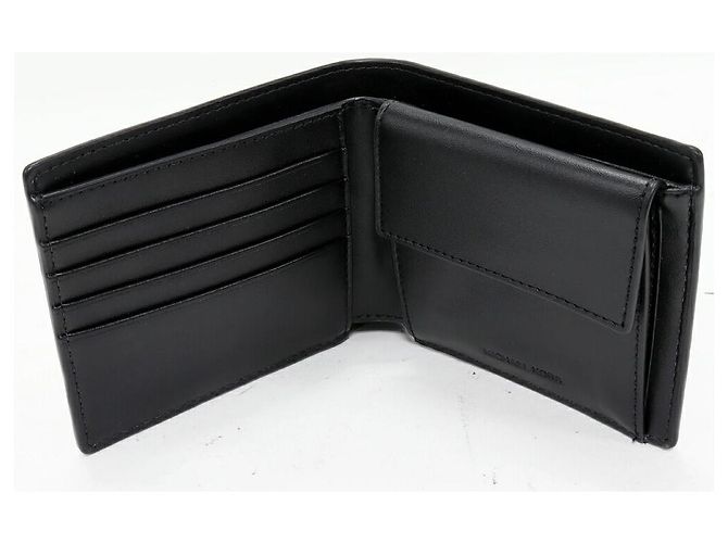 Cartera Michael Kors Cooper con bolsillo para monedas de lona PVC y cuero Negro Rosa - vista 3