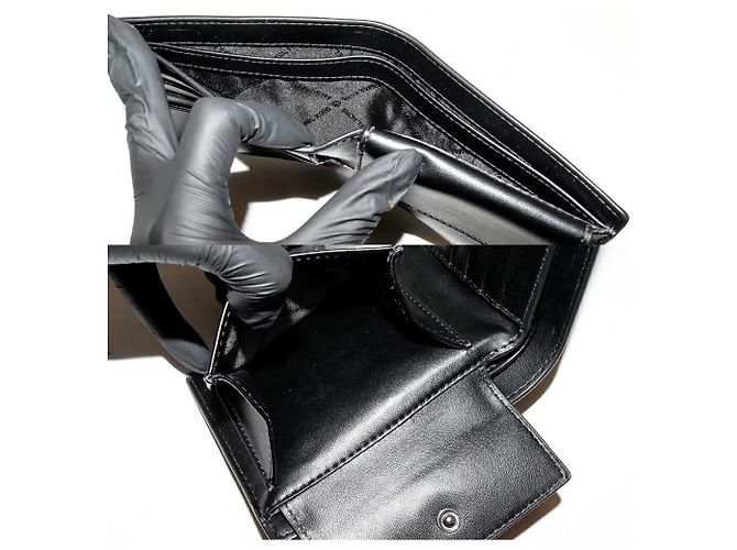 Cartera Michael Kors Cooper con bolsillo para monedas de lona PVC y cuero Negro Rosa - vista 4