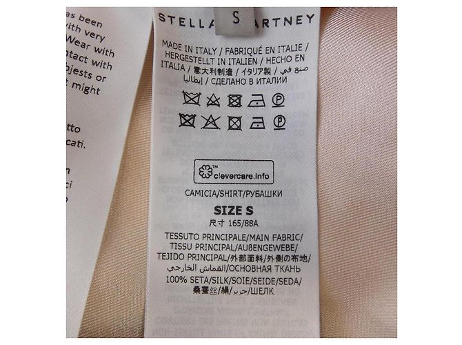Stella Mc Cartney Camisa de seda Stella McCartney 620032 3BSSH9 Naranja - vista 3