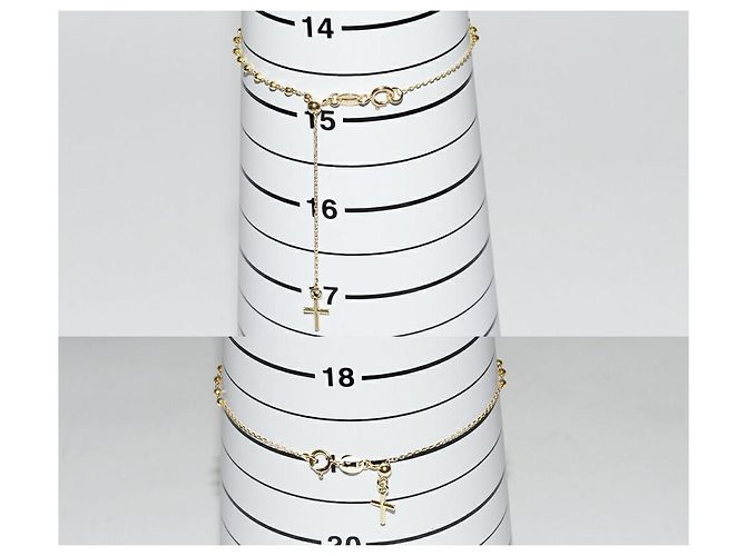 Autre Marque Bracciale Maria Cross in Au750 D'oro - vista 2