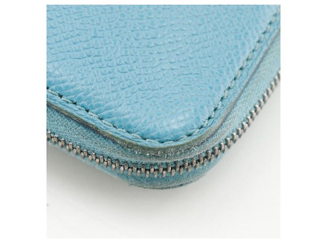 Hermès Azap Silk'in Epsom Long Wallet Blau - Ansicht 13