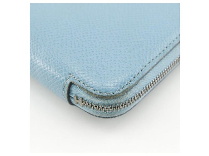 Hermès Azap Silk'in Epsom Long Wallet Blau - Ansicht 5