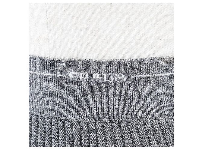 Gonna a campana in maglia a coste metallizzata Prada Marrone - vista 4