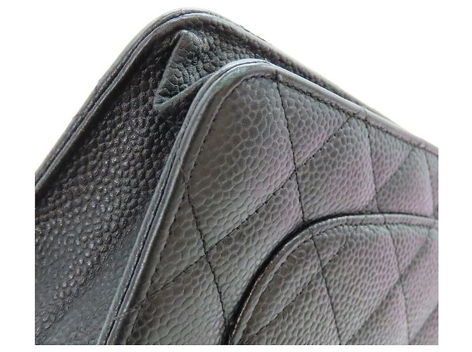 Chanel Chain Wallet Caviar Leder 2way Schultertasche Schwarz - Ansicht 12