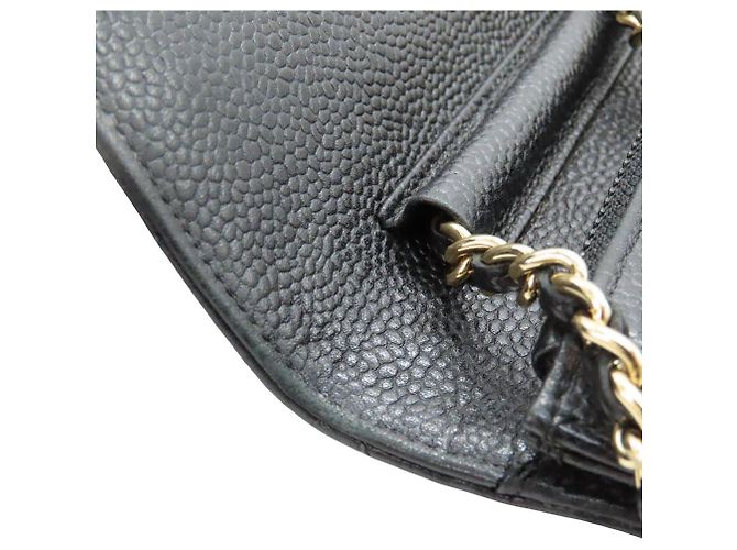 Chanel Chain Wallet Caviar Leder 2way Schultertasche Schwarz - Ansicht 14