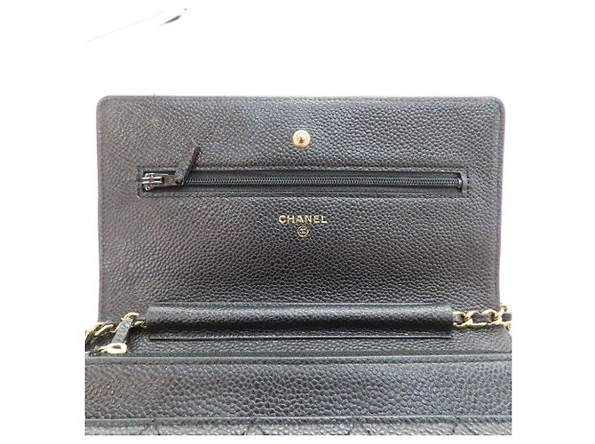 Chanel Chain Wallet Caviar Leder 2way Schultertasche Schwarz - Ansicht 15