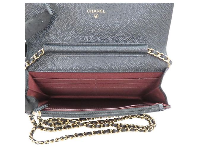 Chanel Chain Wallet Caviar Leder 2way Schultertasche Schwarz - Ansicht 17