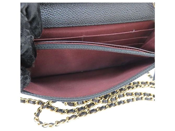 Chanel Chain Wallet Caviar Leder 2way Schultertasche Schwarz - Ansicht 20