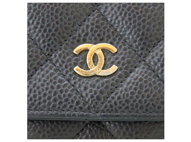 Chanel Chain Wallet Caviar Leder 2way Schultertasche Schwarz - Ansicht 3