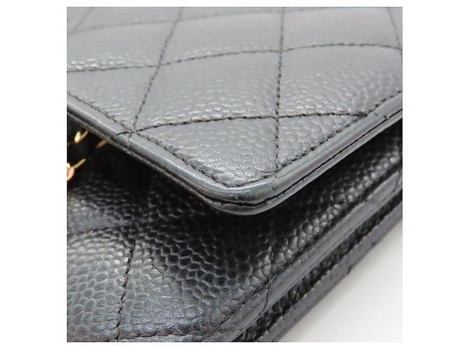 Chanel Chain Wallet Caviar Leder 2way Schultertasche Schwarz - Ansicht 4