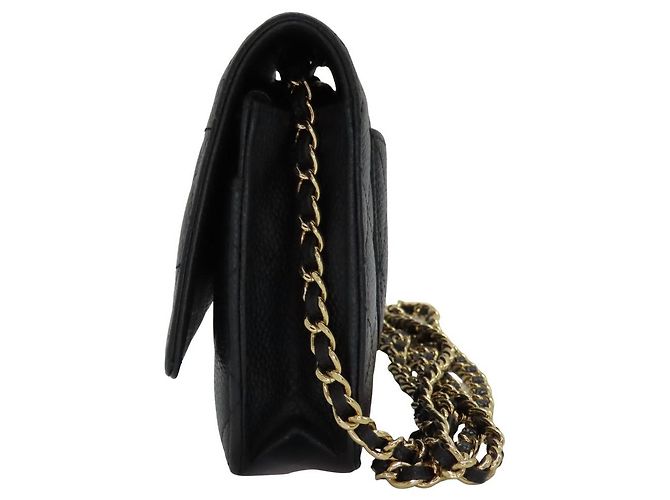 Chanel Chain Wallet Caviar Leder 2way Schultertasche Schwarz - Ansicht 5