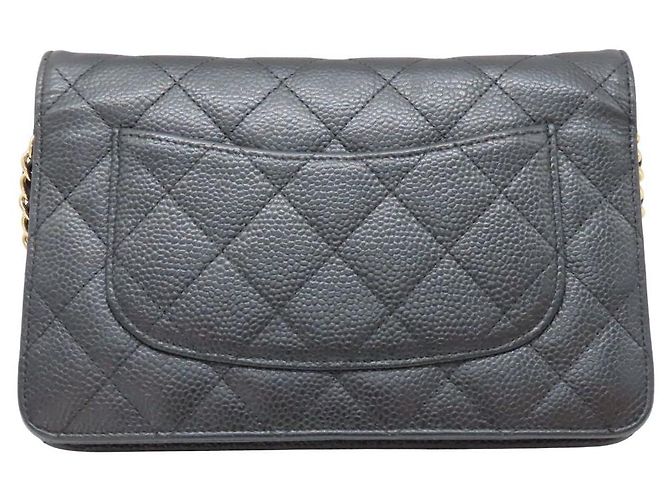 Chanel Chain Wallet Caviar Leder 2way Schultertasche Schwarz - Ansicht 6