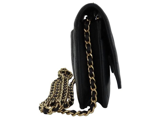 Chanel Chain Wallet Caviar Leder 2way Schultertasche Schwarz - Ansicht 8