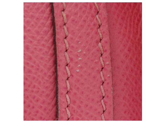 Hermès Borsa Tote Hermes Garden Party PM Vau Epsom Rosa - vista 9