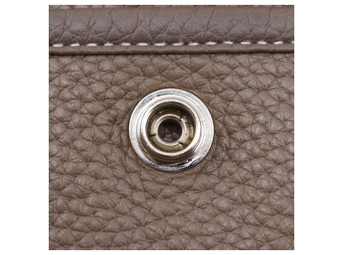 Hermès Borsa a Spalla Hermes Evelyne III Taurillon Clemence Grigio Taupe - vista 16