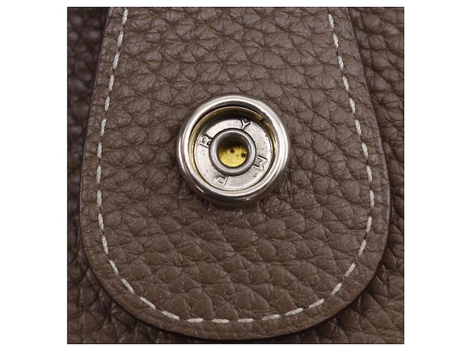 Hermès Borsa a Spalla Hermes Evelyne III Taurillon Clemence Grigio Taupe - vista 17