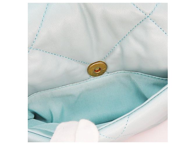 Borsa a tracolla 2way Chanel 19 in agnello Verde - vista 14