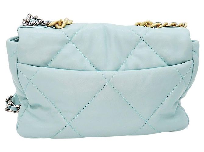 Borsa a tracolla 2way Chanel 19 in agnello Verde - vista 2