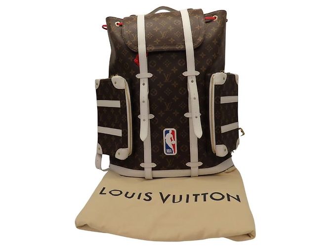 Zaino Louis Vuitton Christopher Soft Trunk Monogram Limited Marrone - vista 13