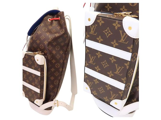 Zaino Louis Vuitton Christopher Soft Trunk Monogram Limited Marrone - vista 2