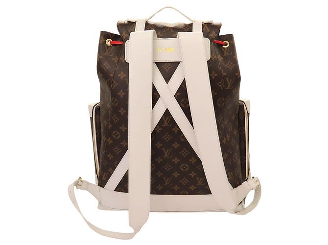 Zaino Louis Vuitton Christopher Soft Trunk Monogram Limited Marrone - vista 4