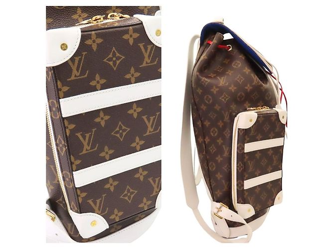 Zaino Louis Vuitton Christopher Soft Trunk Monogram Limited Marrone - vista 6
