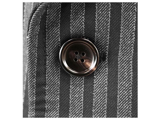 Abrigo de lana Gucci Castaño Negro Gris antracita Morado oscuro - vista 3