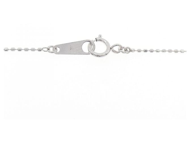 Autre Marque Collana Fiore in Acquamarina 2way in Oro Bianco K10 Argento - vista 5