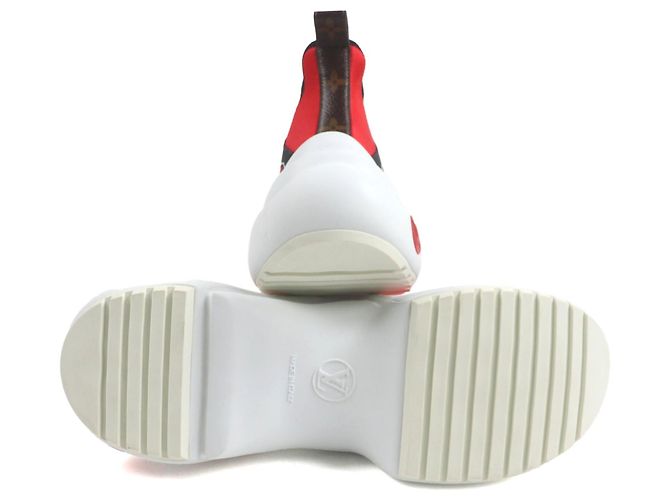 Sneakers Arclight in nylon Louis Vuitton Nero Rosso Giallo - vista 5
