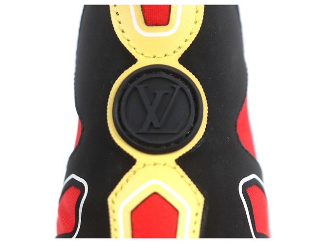 Sneakers Arclight in nylon Louis Vuitton Nero Rosso Giallo - vista 7