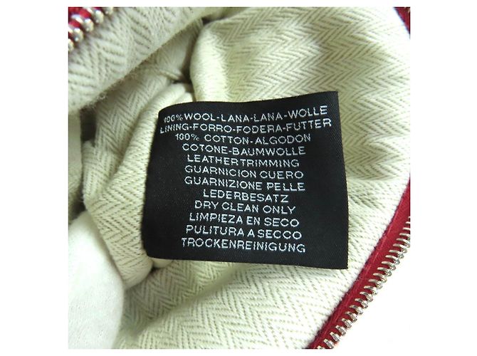 Hermès Hermes Boride Wool Pouch Red - view 10