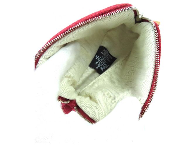 Hermès Hermes Boride Wool Pouch Red - view 5