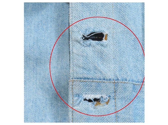 Autre Marque Denim-Polyester-Jacke GAULTIER JEAN Blau - Ansicht 12