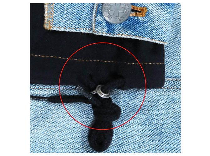 Autre Marque Denim-Polyester-Jacke GAULTIER JEAN Blau - Ansicht 13