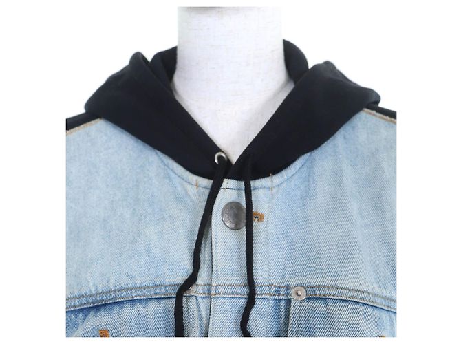 Autre Marque Denim-Polyester-Jacke GAULTIER JEAN Blau - Ansicht 4