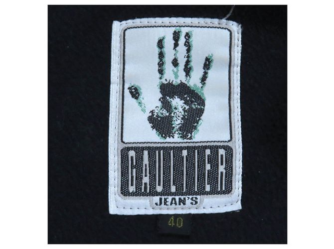 Autre Marque Denim-Polyester-Jacke GAULTIER JEAN Blau - Ansicht 8