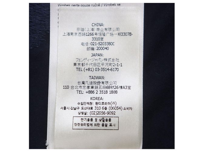 Camiseta de algodón Fendi Azul Azul marino - vista 8