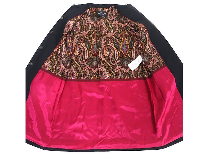 Autre Marque Abrigo de lana ETRO Negro - vista 4