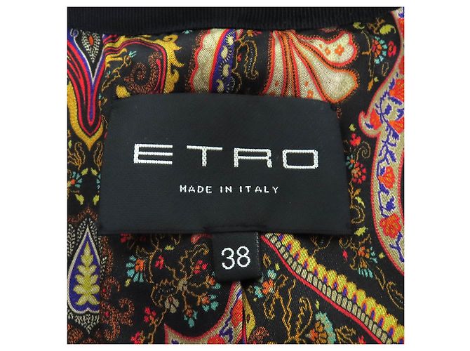 Autre Marque Abrigo de lana ETRO Negro - vista 8