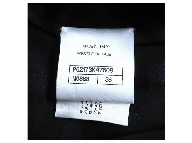 Chaqueta de punto COCO Mark de Chanel Negro Blanco - vista 8