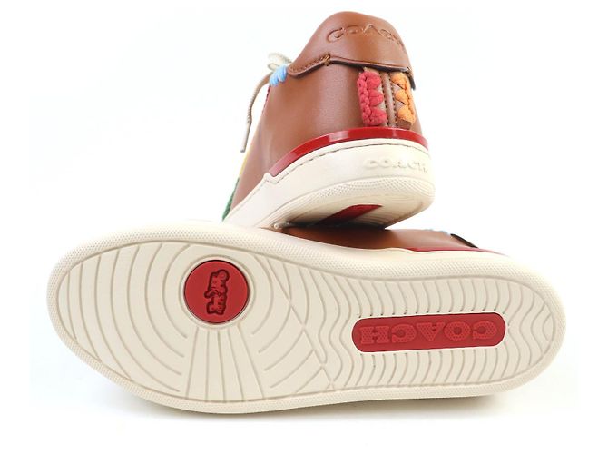 Zapatillas Lowline Low Top de cuero COACH Castaño Bronce - vista 7