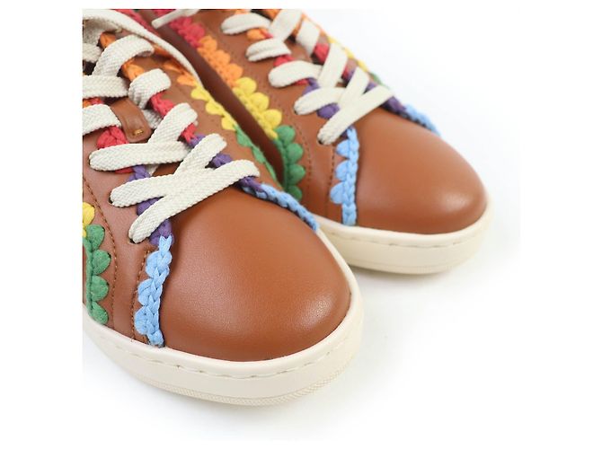 Zapatillas Lowline Low Top de cuero COACH Castaño Bronce - vista 8