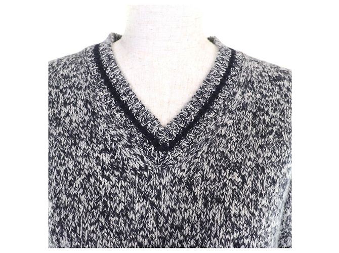 Top de lana de punto Christian Dior Azul Azul marino - vista 4