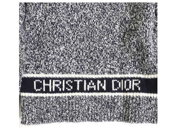 Top de lana de punto Christian Dior Azul Azul marino - vista 5