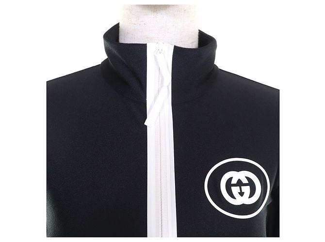 Camiseta de nylon Gucci Negro Blanco - vista 4