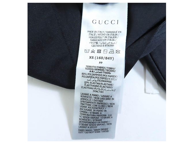 Camiseta de nylon Gucci Negro Blanco - vista 9