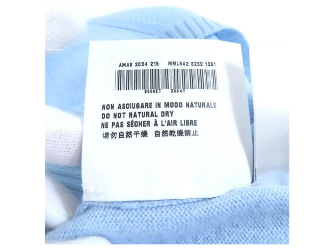 Miu Miu MIUMIU Kaschmir-Stricktop Blau Hellblau - Ansicht 9