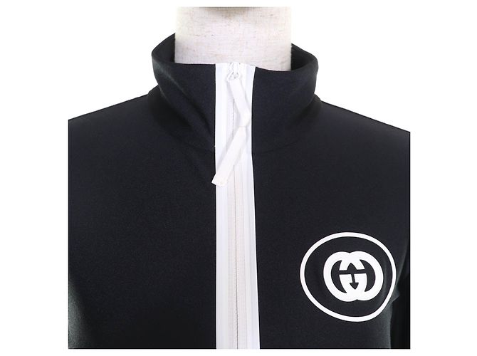 Camiseta de nylon Gucci Negro Blanco - vista 4